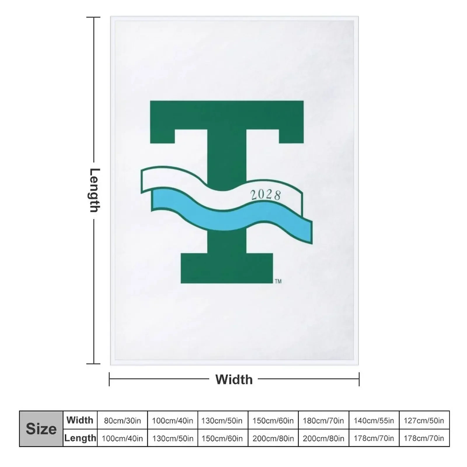 Tulane 2 Throw Blanket Kid'S Cute Stuffeds warm winter bed plaid Thermal Blankets