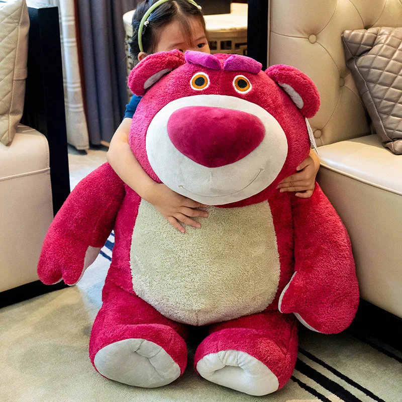 

Disney Toy Story 3 Lotso Kawaii Strawberry Bear Stuffed Toys Cartoon&Cute The Bear Plush Dolls Birthday Gift For Kids Girlfriend