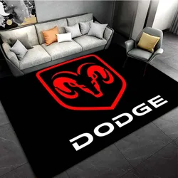 D-Dodge SRT Hellcat Challenger Logo Pattern Area Rugs for Living Room Bedroom Decoration Children Play Room Mat Anti-slip Carpet