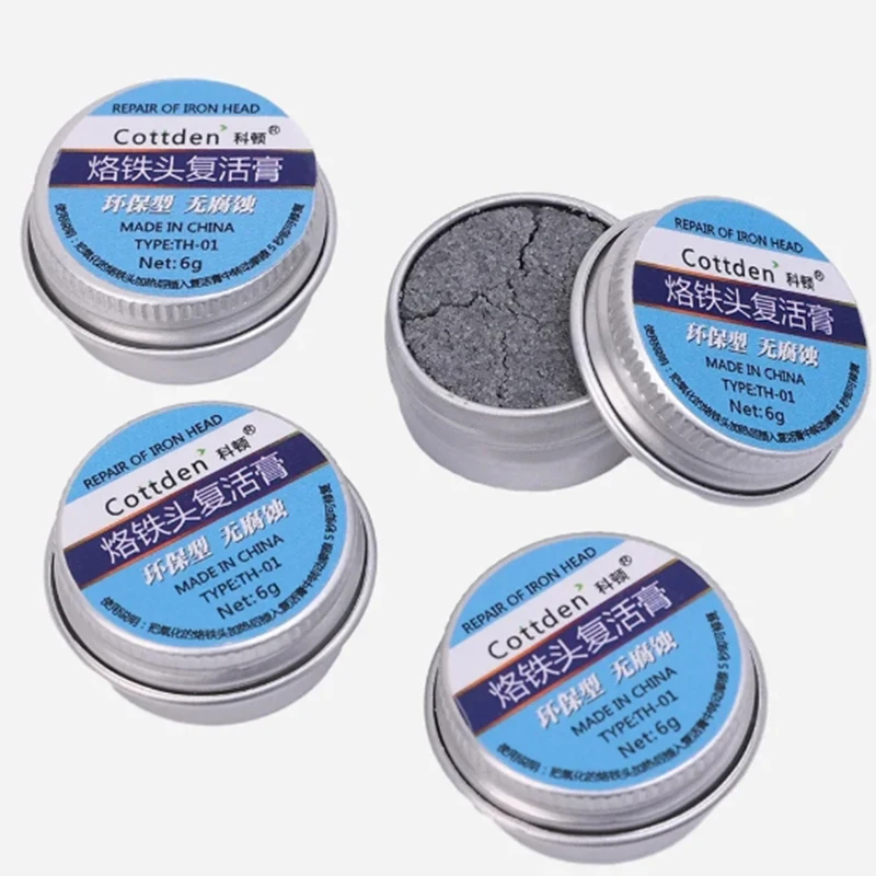 ENSOM Electrical Soldering Iron Tip Refresher solder Cream Clean Paste for Oxide Solder Iron Tip Head Resurrection No corrosion