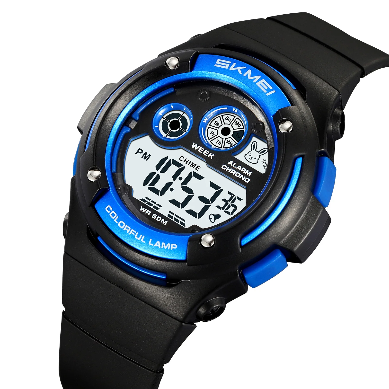 

SKMEI 2430 Digital Kids Watch Electric Wristwatch Children’s Clock 5Bar Waterproof Alarm Countdown Timer Week Date Chronograph