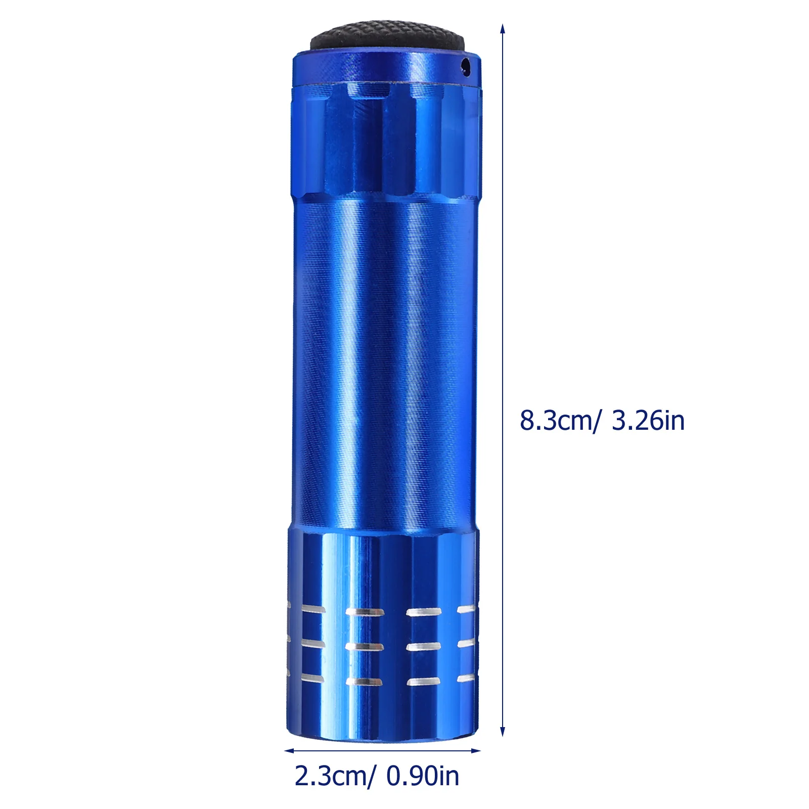 Small Jewelry Flashlight Hiding Box Travel Cash Safe Aluminum Alloy Gadgets Storage