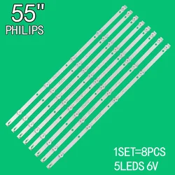 Подходит для 55-дюймового ЖК-телевизора Philips 4708-K550WDC-A2113N01 471R1P79 5LED (6 В) K550WDC1 A2 55PUF6092/T3 55PUF6022/T3 55PUF6263/T3