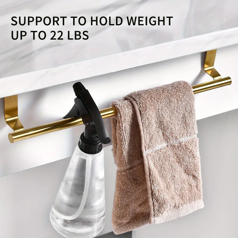 36cm Perforated Hanging Rod Cabinet Door with Front Towel Rack Kitchen Cabinet with Perforated Storage Rack