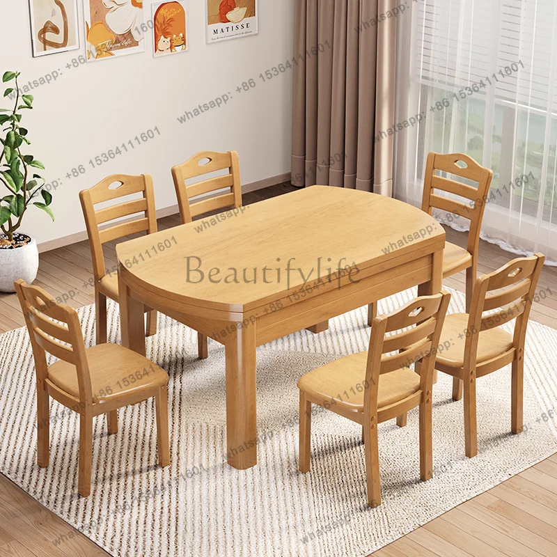 zj.Designer Style Dining Tables Space Small Base Extending Luxury Dining Tables Modern Expandable Mesas Comedor Furniture For Ho