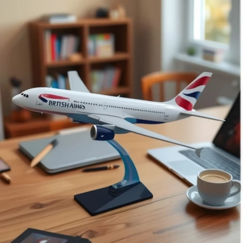 

Aircraft A380British Airways Airlines Toys Airbus 1:200 Scale 36cm Airplane Model DieCast Resin Collectible Display Wheels Decor