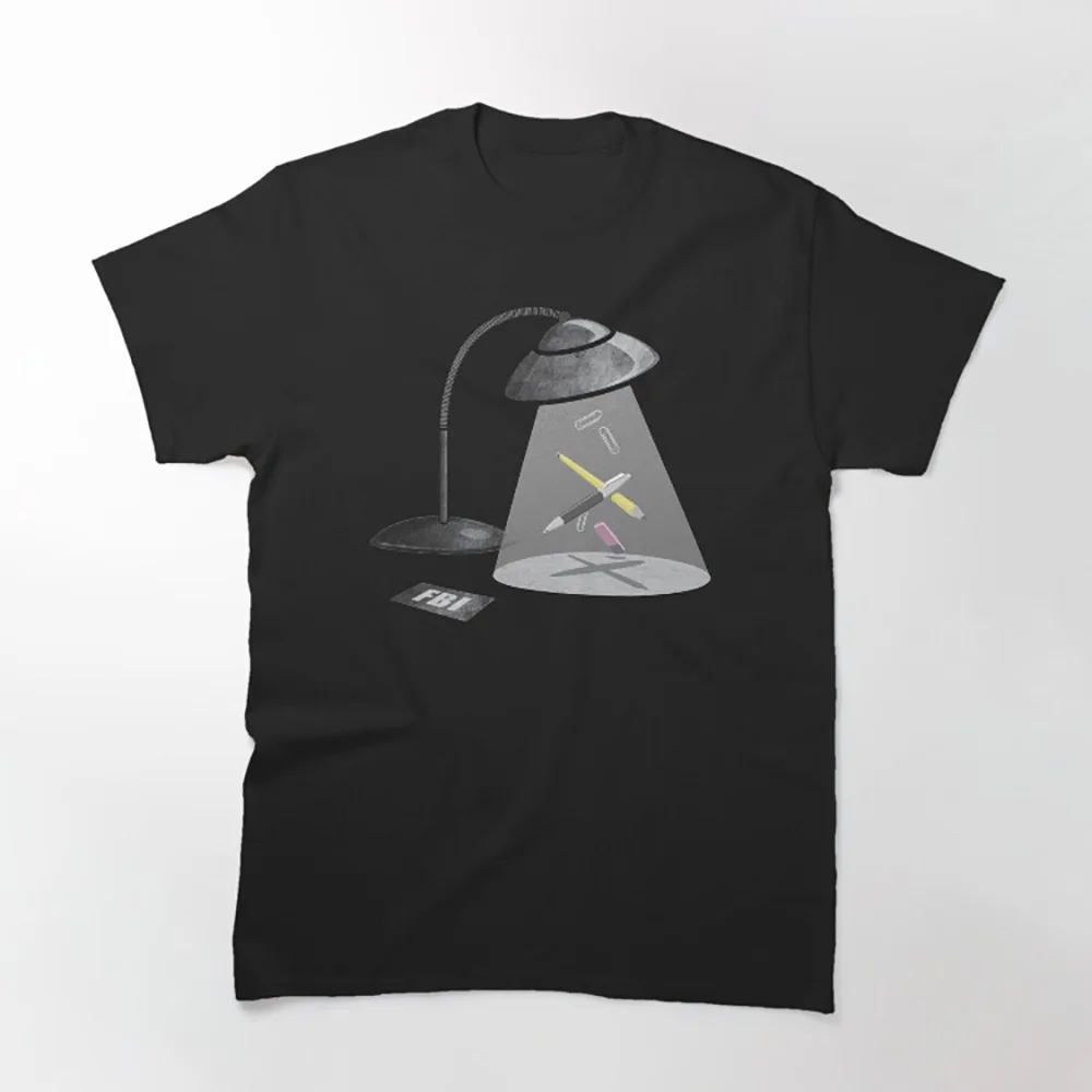 

Desktop Abduction Vintage Sci fi tv series The X Files Trust No One Gift t shirt Retro Alien movie Graphic clothes All size tops