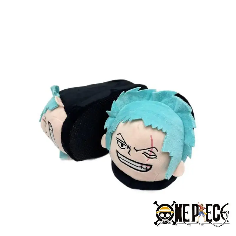Anime uma peça casa chinelos macaco d. Luffy chinelos inverno quente mulheres homens tony chopper interior casal sapatos de pelúcia brinquedo