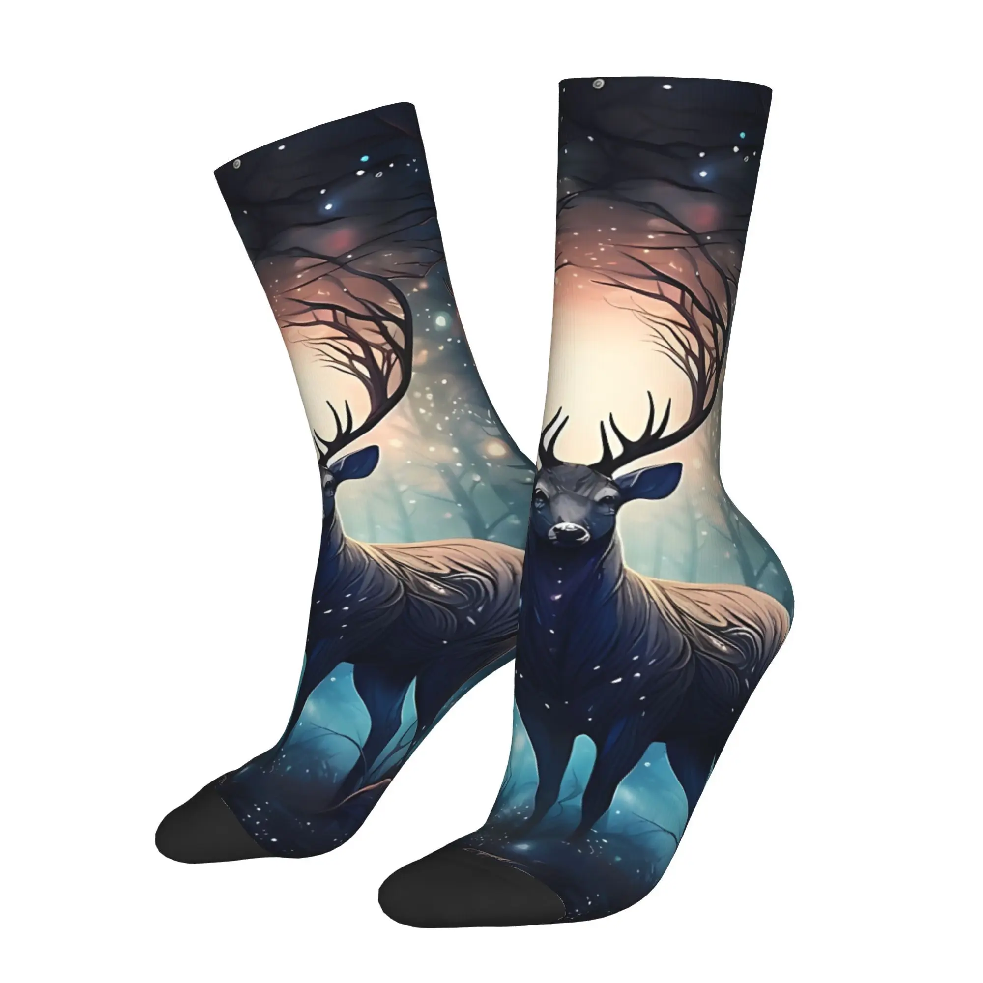 

Мужские носки с принтом Dreaming Deer Deer With Star At The Night из полиэстера