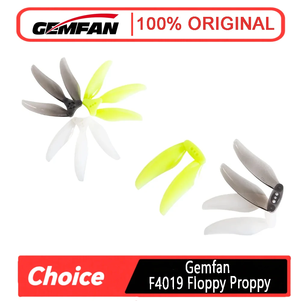 

2 Pairs Gemfan F4019 Floppy Proppy - 4Inch Folding Prop (2/3-Blade, 3-Hole CW&CCW)