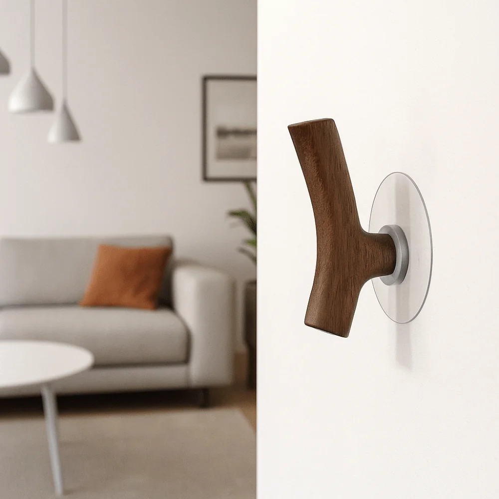 Tree Branch Shape Solid Wood Hook Creative Modern Key Storage Hook Easy Installation No Drilling Wall Decorative Hook Porch