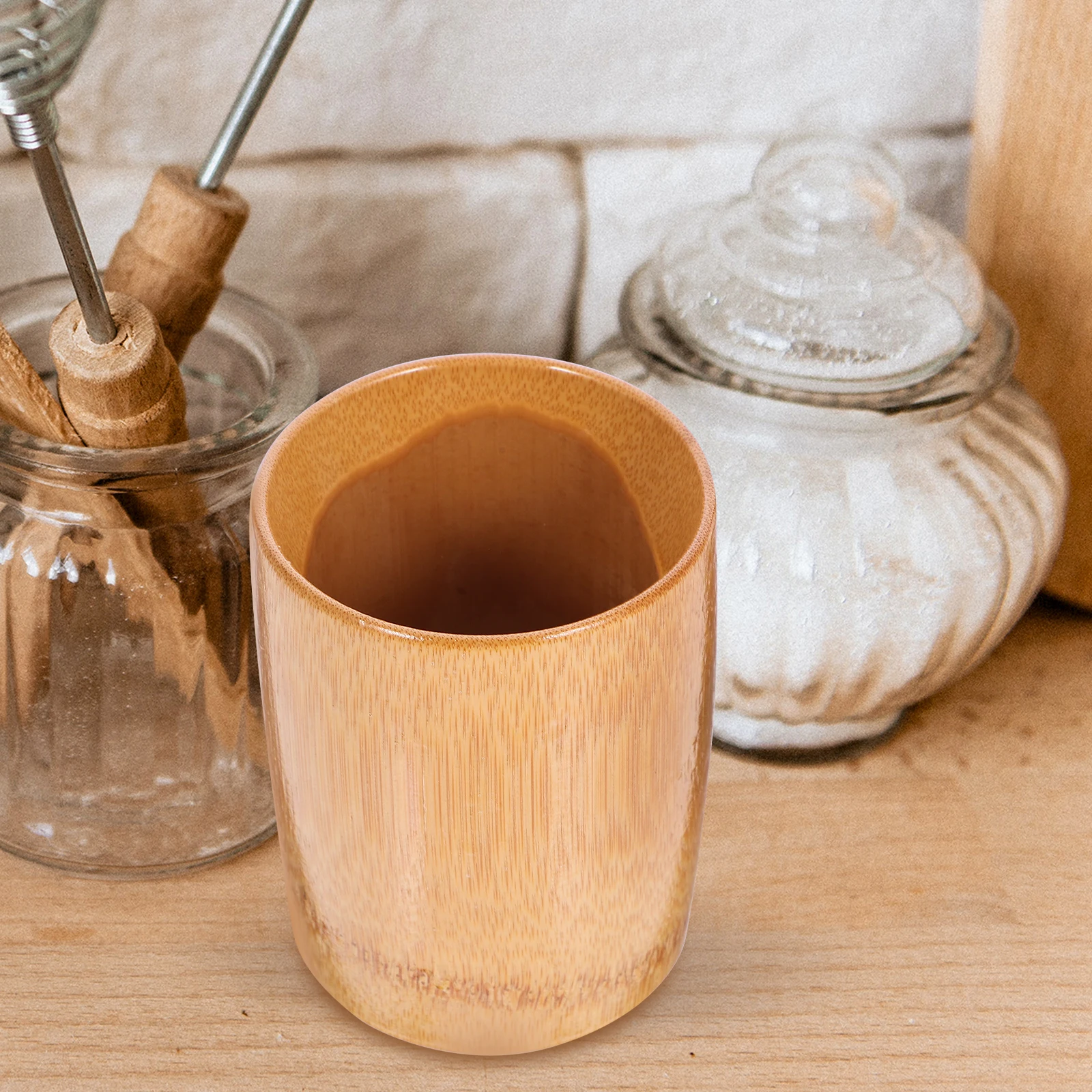 

Bamboo Kitchen Rice Measuring Cup Strong Break Resistant Household Tool Accurate Small Dry Ingredient Holder Practical