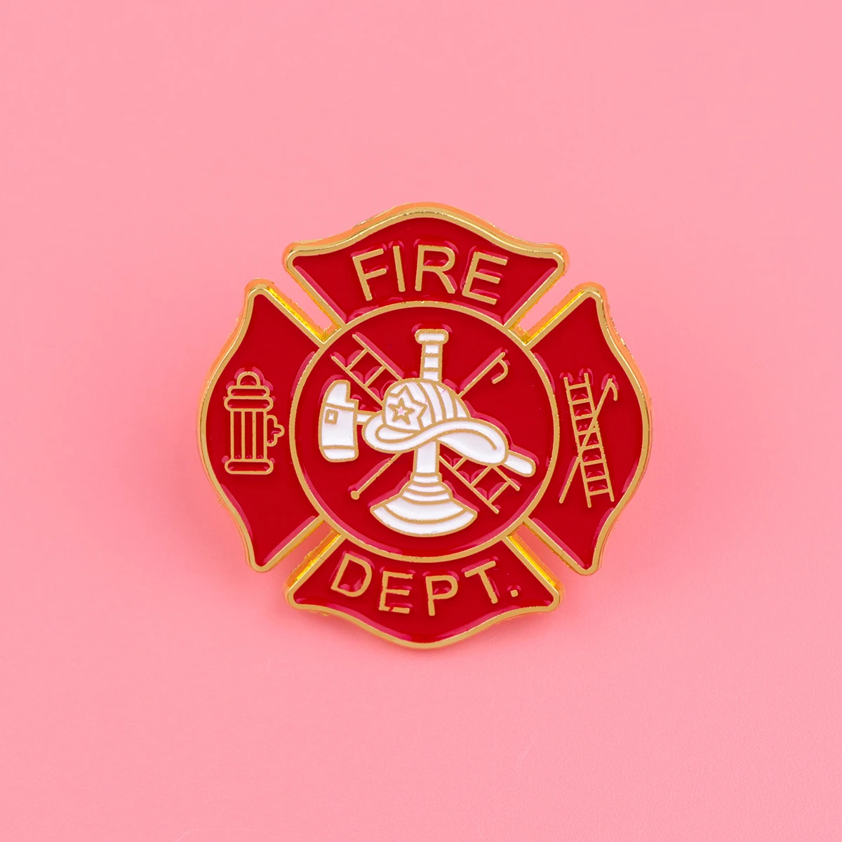 رجال الاطفاء المينا دبابيس النار دبابيس شارة التلبيب دبوس لحقيبة الظهر الملابس والاكسسوارات الأزياء والمجوهرات هدايا عيد الميلاد #4