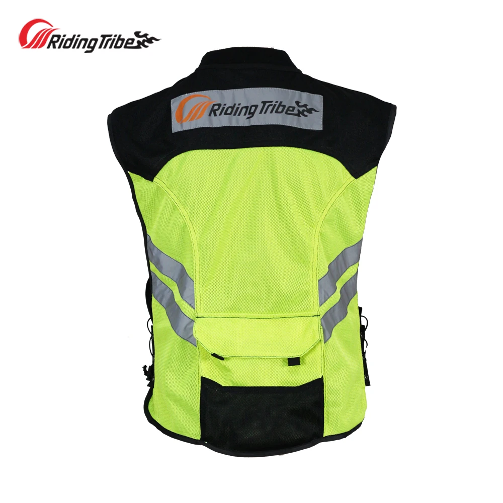 Motorcycle Jacket Reflective Vest High Visibility Night Shiny Warning Safety Coat for Traffic Work Cycling Team Uniform JK-22