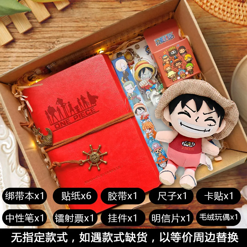 قطعة واحدة هدية صندوق لوفي زورو سانجي نامي أنيمي الكرتون الأجهزة الطرفية الشكل مظلة دفتر كوب ماء هدية صندوق مهرجان هدية #5
