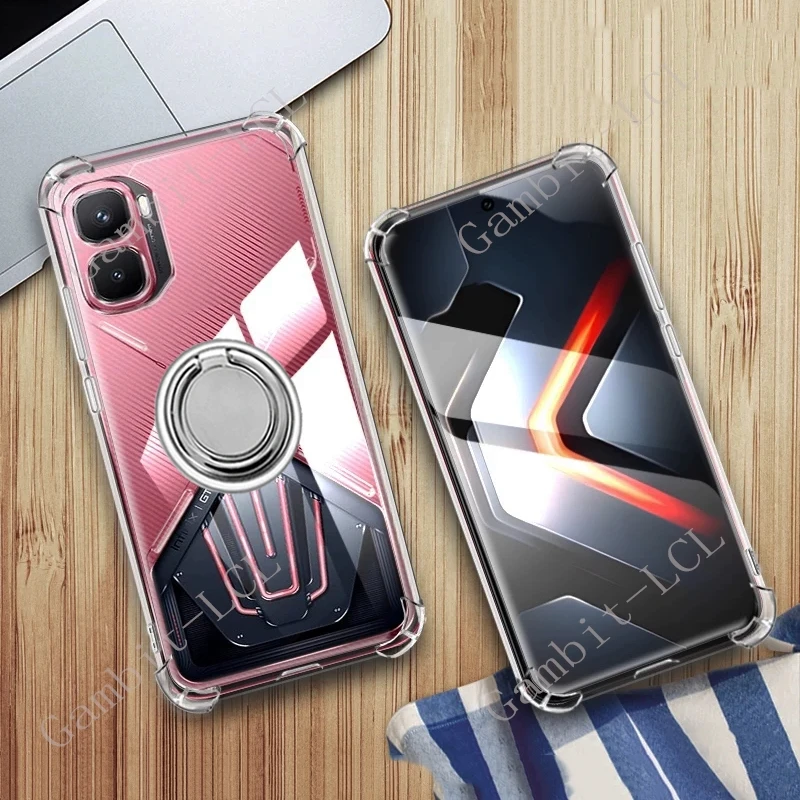 For Infinix GT 50 Pro 2026 GT50Pro 50Pro X6891 Back Ring Holder Bracket Phone Cover TPU Soft Silicone Case On InfinixGT50Pro
