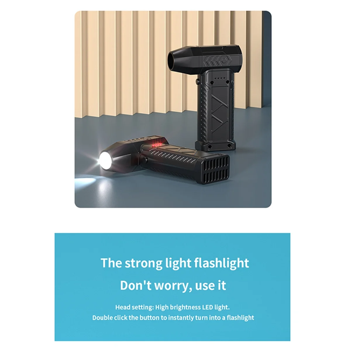 ABXHA 新しい 52m/S 暴力ファン高速 150000   RPM ターボファン、大風量ブラシレス充電ハンドヘルド屋外カーファン