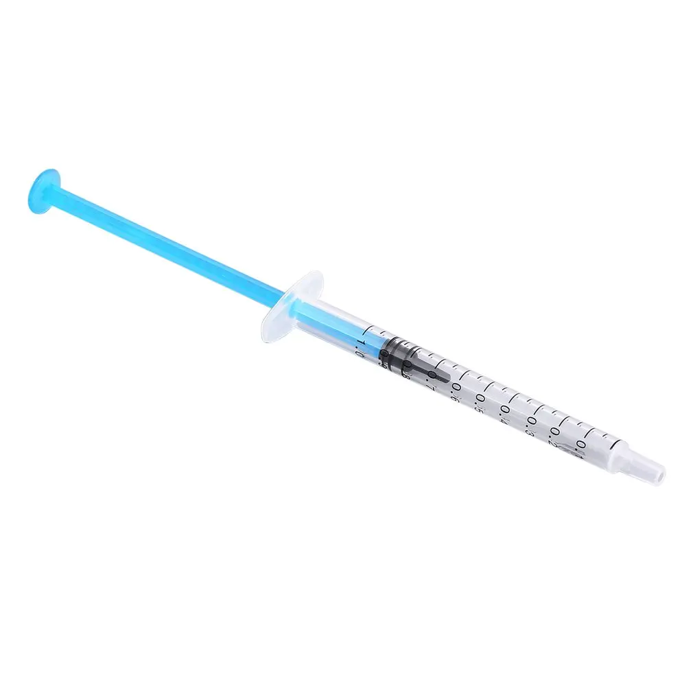 20 Pcs piccola coltura idroponica in plastica da 1 mL analizza la siringa monouso per la misurazione dei nutrienti siringa in resina epossidica con misurazione del coperchio