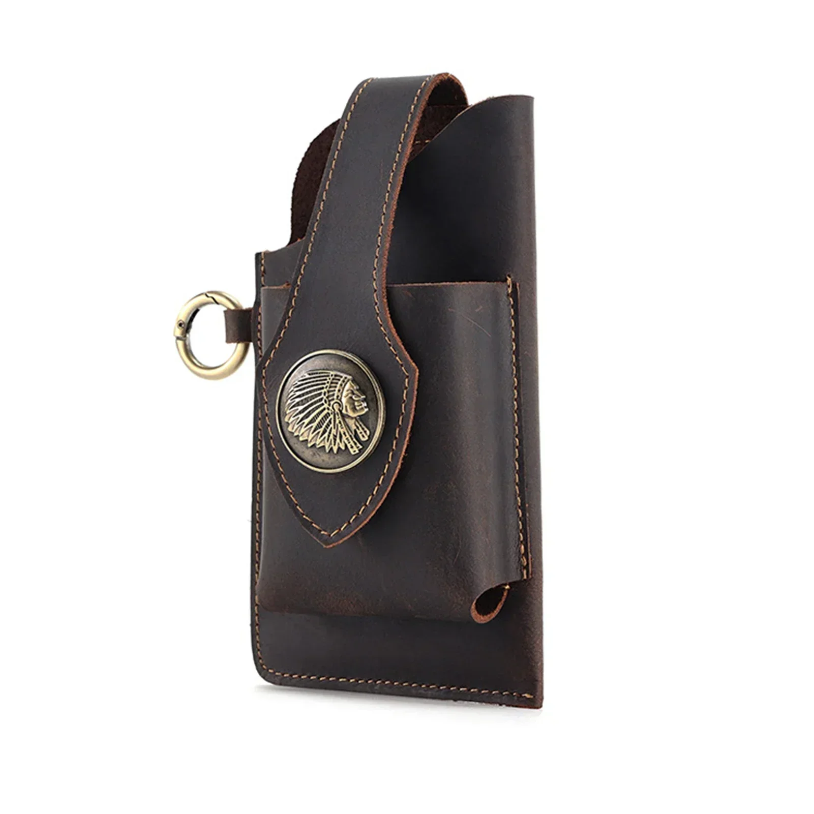 Leather Phone Holder Bags Universal Mobile Phone Case for Small Items Storage Мужская Сумка Поясная Massenger Bag for Men