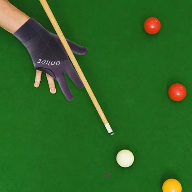 Cue Sports Gloves Soft Pool & Billiards Gloves Unisex Billiards Accessories Cue Action Gloves For Amateur Or Professional