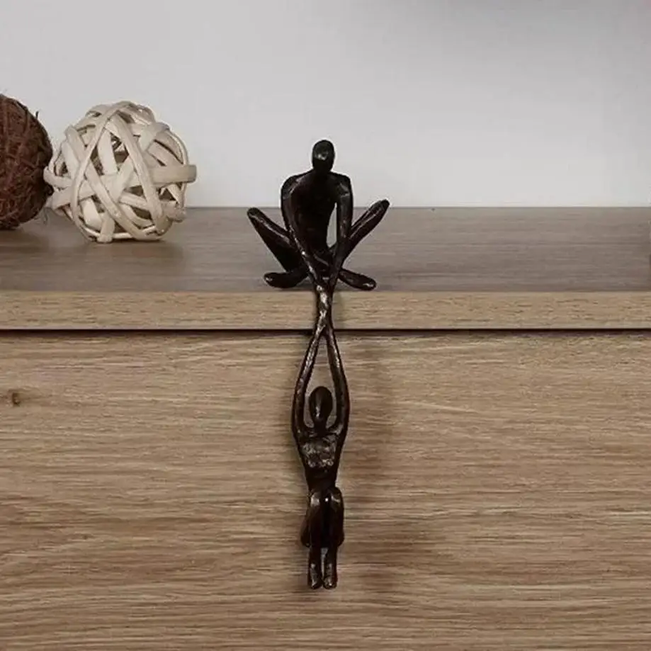 Home Decoration Crafts Desktop Dancing Couple Sculpture Art Creative Artwork Lifting Art Statue Sculpture Ornament Figurine