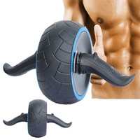 Home Use Ab Wheel Kit Fitness Exercise Equipment with EVA Resistant Tube Pad Knee Mat for Abdominal Roller