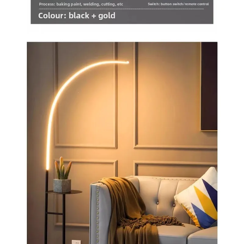 Lámpara de pie sala de estar sofá lateral estante simple lámpara de noche dormitorio creativo estudio