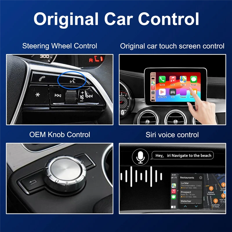 Classy-Wireless Carplay Android Auto AI Decoder Box Module Mirror Link For Mercedes Benz A B C E ML Class CLA NTG4.5