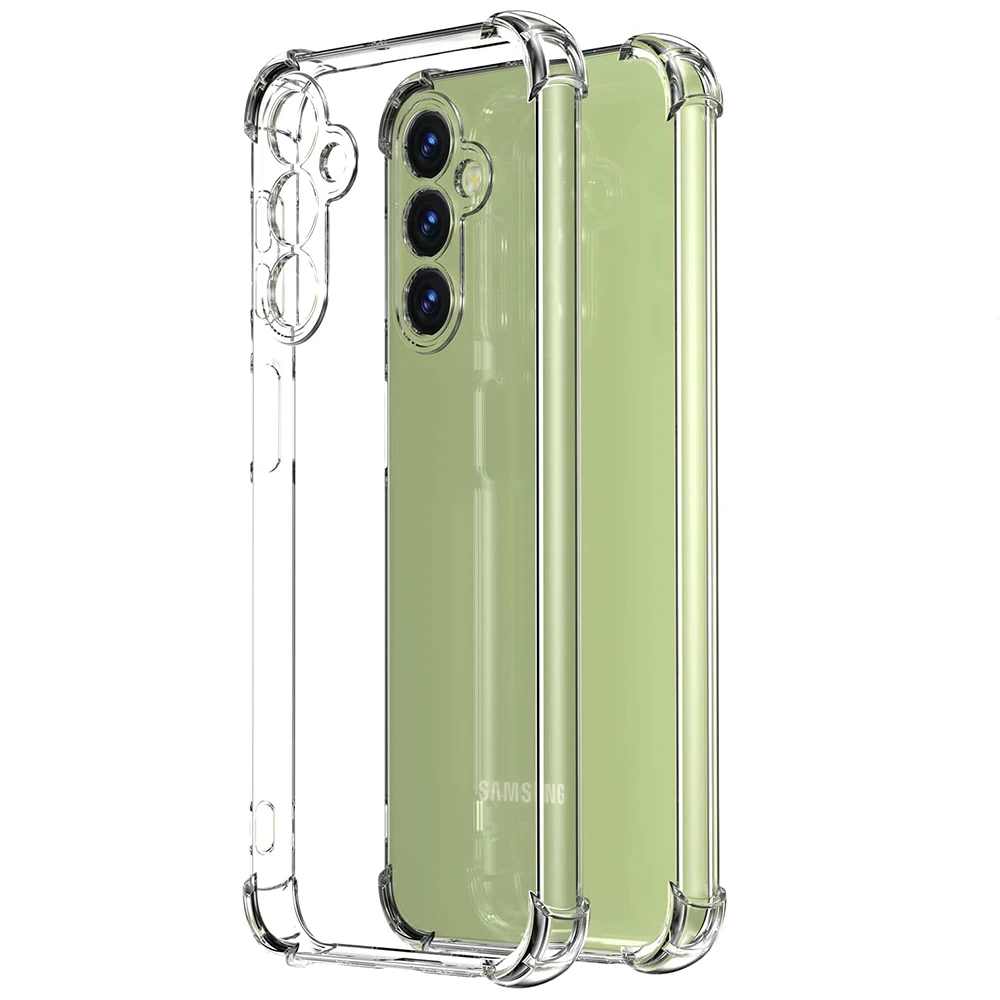 Transparent Silicone Shockproof Case For Samsung Galaxy S25 S24 S23 FE Plus Ultra A55 A35 A25 A15 A54 A34 A24 A14 Clear Shell