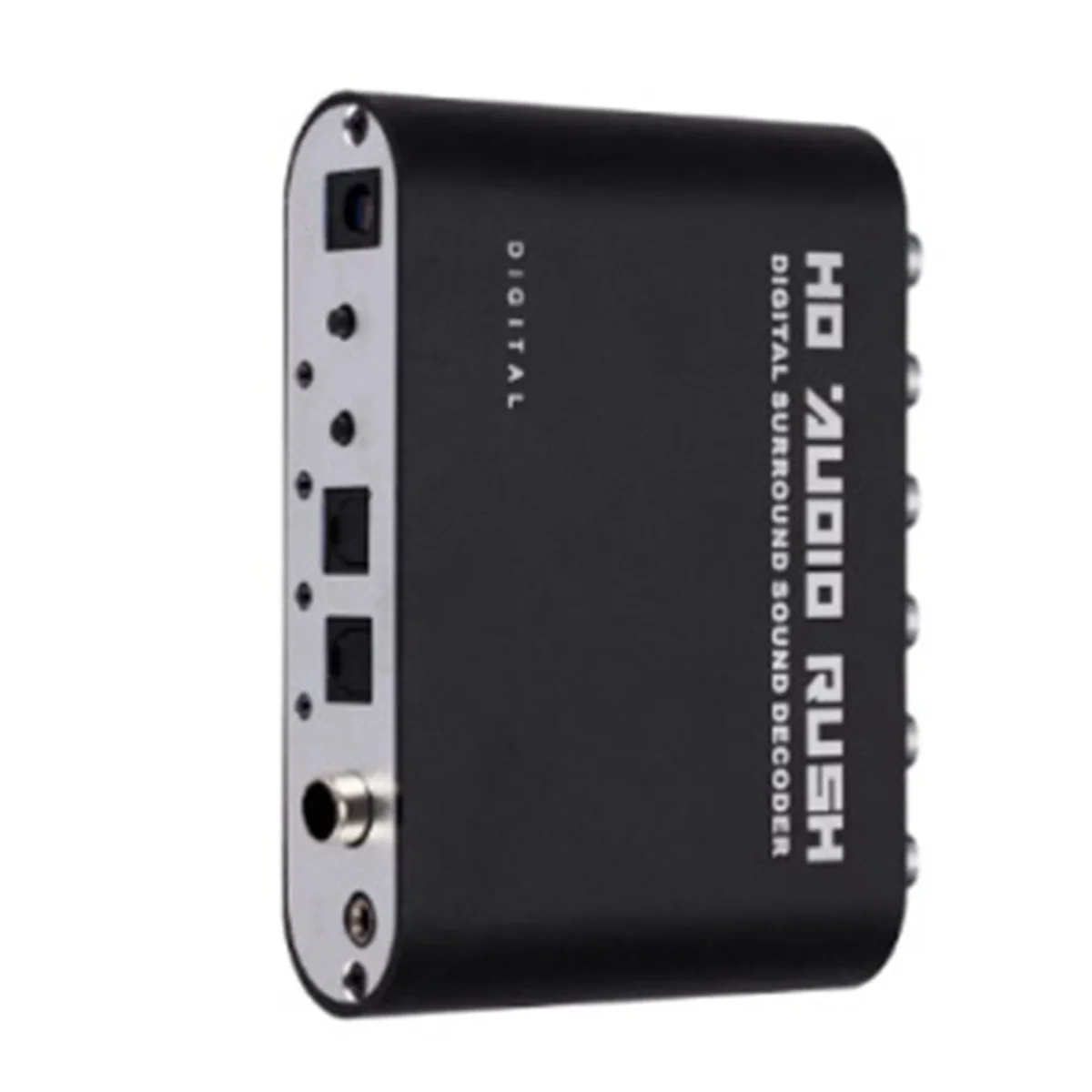 Y06A Digital to Analog 5.1 Channel Stereo AC3 Audio Converter Optical SPDIF Coaxial AUX 3.5Mm to 6RCA Decoder EU Plug