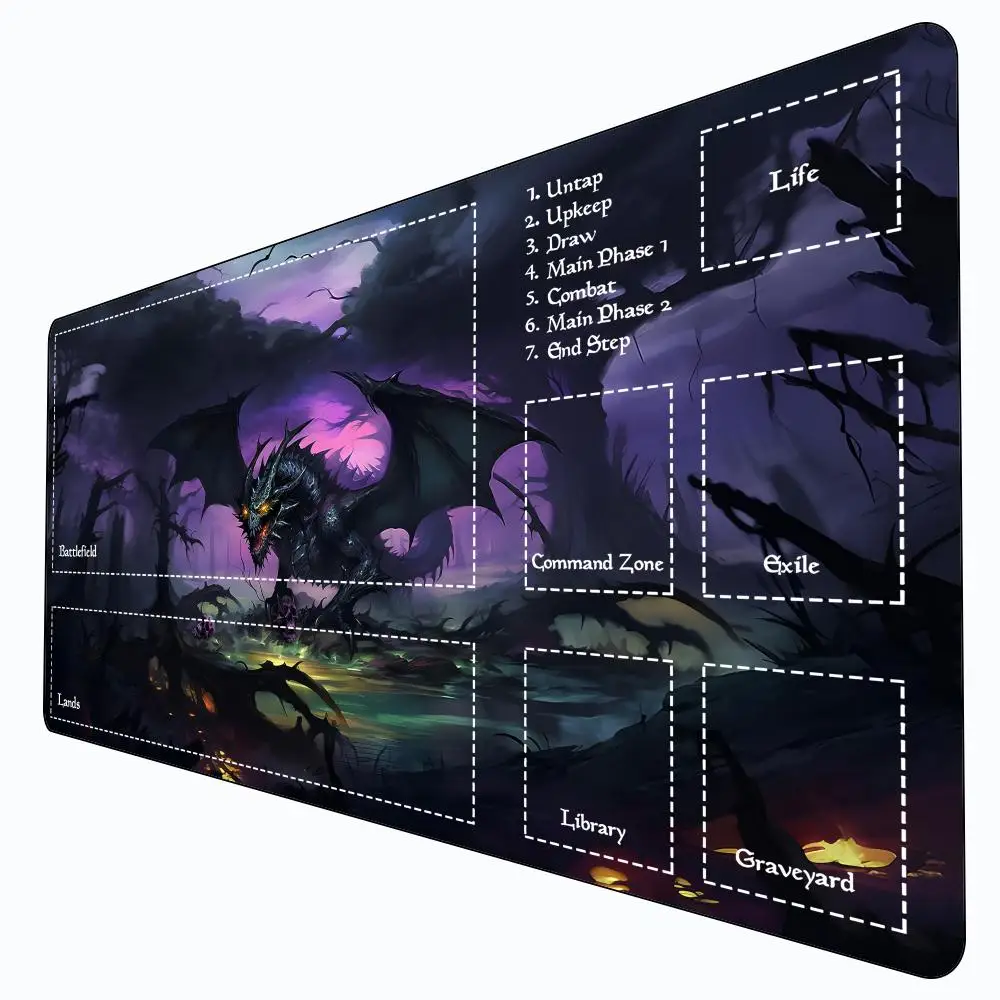 

Tapete de juego MTG Mouse Pad Card Game Mat Large Computer Office Mousepad Anti-slip for MTG DTCG CCG RPG Trading Card Desk Mats
