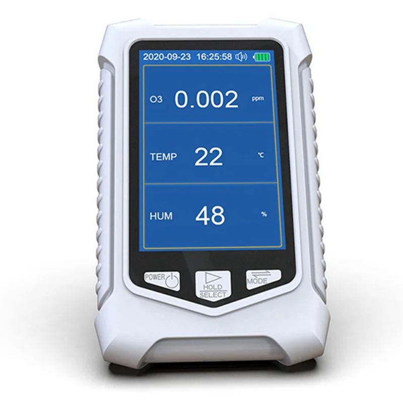 -A25M محلل الأوزون المحمول متعدد الوظائف ذكي O3 الأوزون متر كاشف الغاز الاستشعار جودة الهواء التلوث