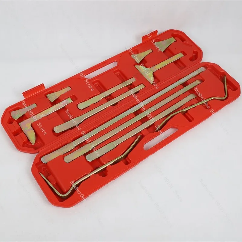 Car Dent Repair Tool Set Sheet Metal Tools Crowbar Pry Bar Panel Beating Puller Kit Auto Body Dent Removal Hand Tools For