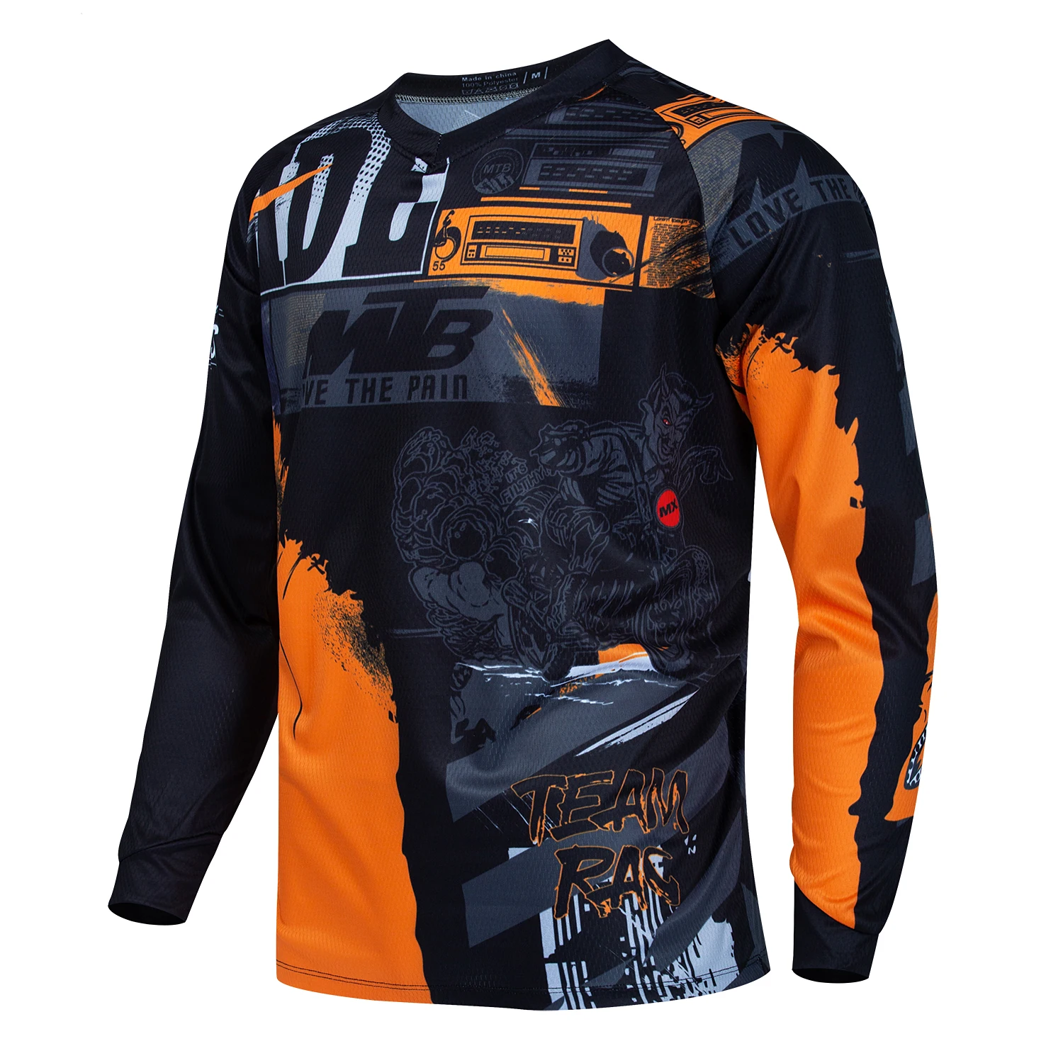 

Джерси для скоростного спуска, мотоциклетная быстросохнущая футболка для горного велосипеда, спортивная рубашка с длинными рукавами, Polera Mtb Джерси, рубашка для мотокросса, дышащая