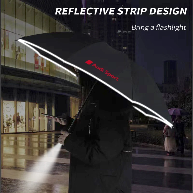 Car Automatic Folding Windproof UV Sunshade Umbrella For Audi Sport S Line A3 A4 A5 A6 A7 A8 Q3 Q5 Q7 Q8 S3 S4 S5 S6 RS3 RS4 RS5