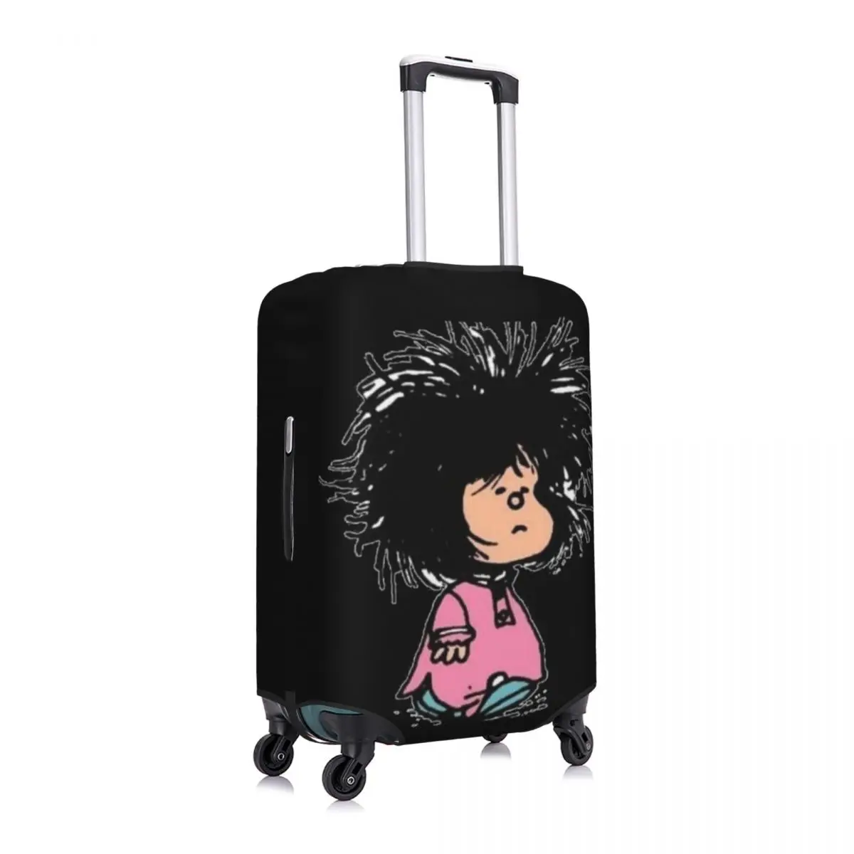 Mafalda Quino Suitcase Cover Comics Cute Practical Travel Protection Luggage Accesories Flight