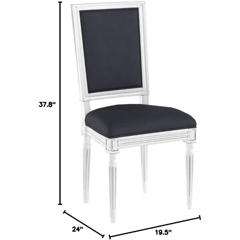 Home Collection Buchanan French Brasserie Linen Side Chair