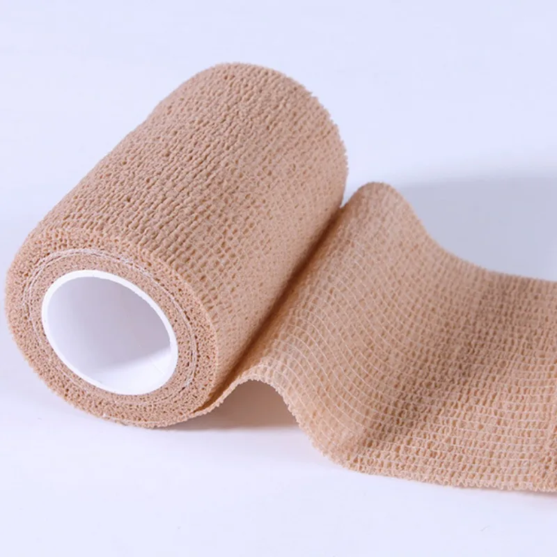 1 Roll Adhesive Bandage Self Adhesive Elastic Bandages Non Woven Cotton Fabric Wound Dressing Tape Patch for First Aid Plaster