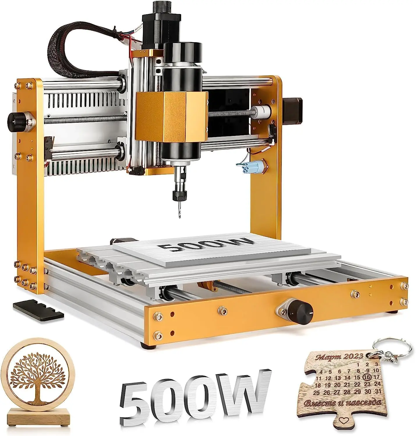 

LUNYEE 3018 PRO MAX CNC Machine 500W All-Metal CNC Router Machine 3 Axis Limit Switches & Emergency-Stop with GRBL Offline Contr