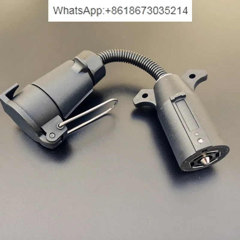 Trailer RV accessories Power conversion plug socket 7-core round European head to 7 flat needle American