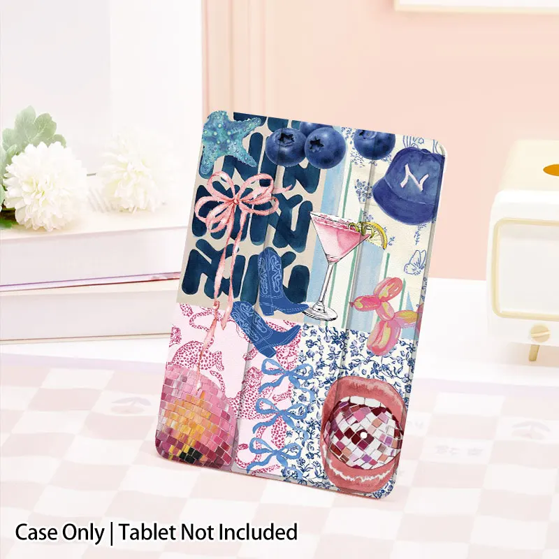 

iPad Case for iPad Pro 13/12.9/11, Air 11/5/4, Mini 6/7, iPad 10.9/10.2. Models A16/A17/M2/M3/M4，TPU soft shell，sleep and wake