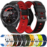 22mm Silicone Strap for Zeblaze stratos 2 3 4 GPS Band Vibe 7/Pro/Lite/Btalk 3/Ares 3/GTS3 GTR 3 Pro Smartwatch Bracelet Correas