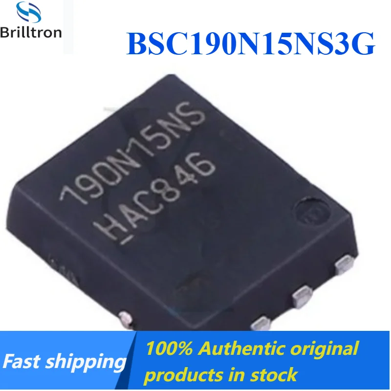 10-30PCS BSC190N15NS3G 190N15NS TDSON-8 N-channel MOSFET Brand New Original in Stock , Fast Shipping.