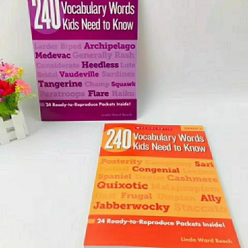 240คำศัพท์ภาษาอังกฤษ6เล่มพร้อมรองรับเสียงสำหรับการอ่านจุด