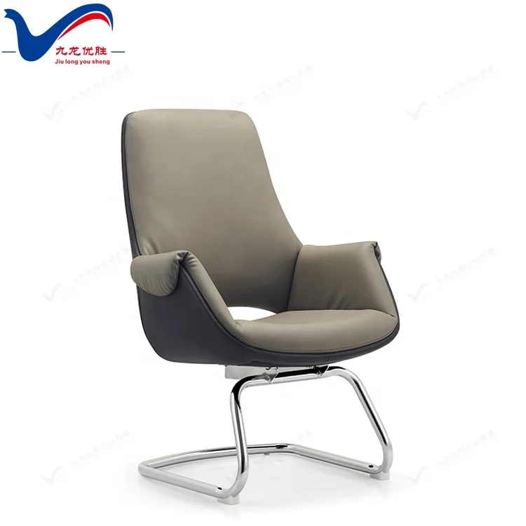 

Comfortable Chair Conference Synthetic Leather Visitor Office Chair Low Back Fixed Leg Conference Room Chairs