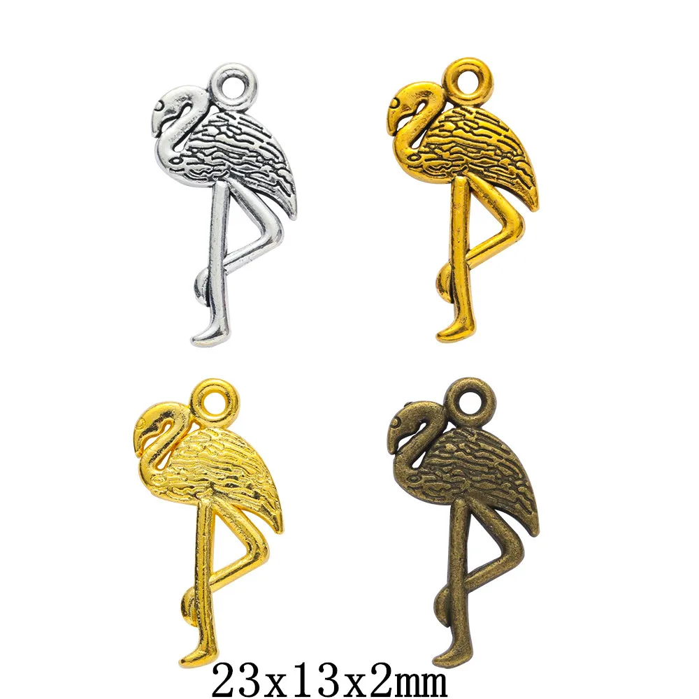 

50pieces (bird) vintage zinc alloy charm metal pendant DIY jewelry discovery making accessories 268