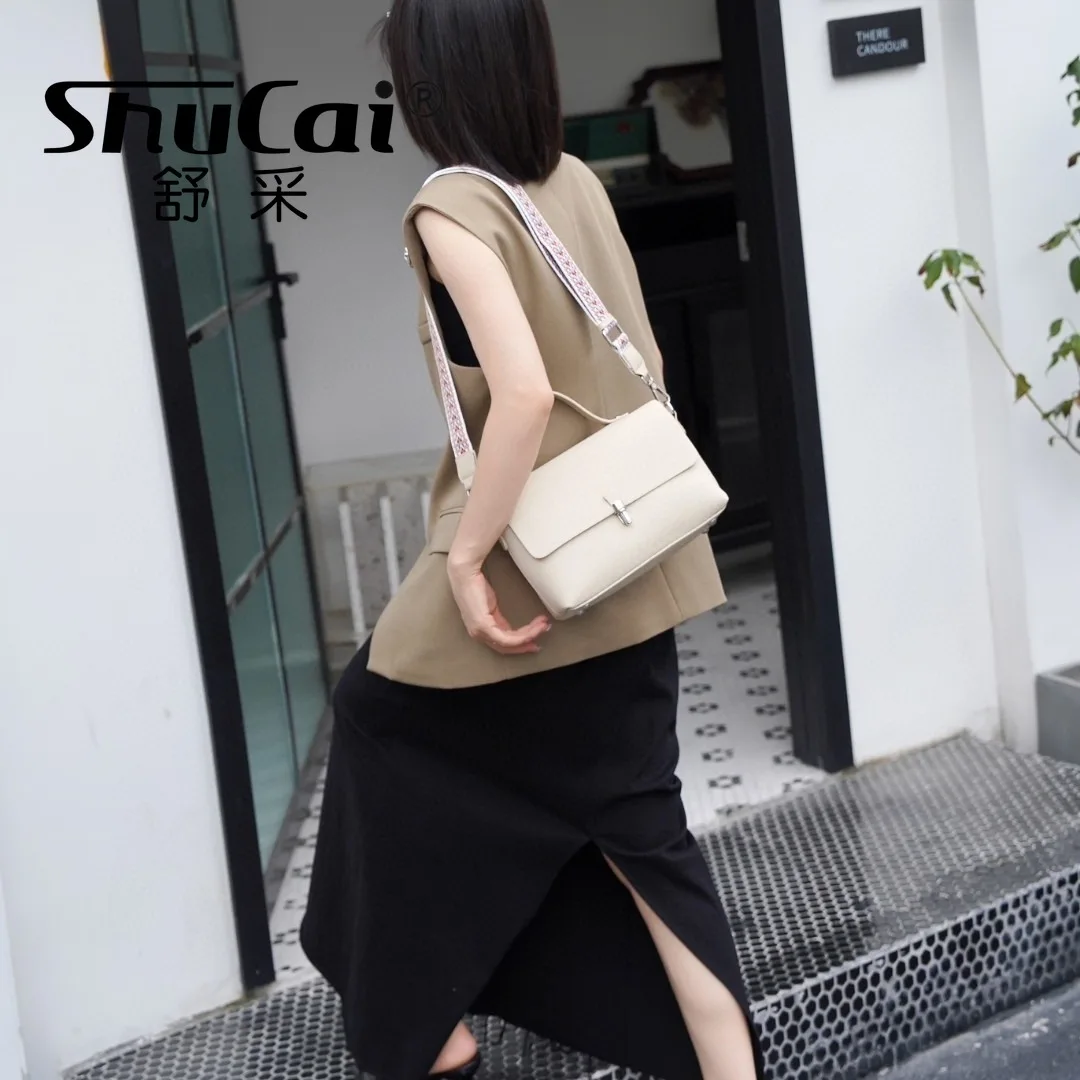 Genuine leather bag female fashion handbag large capacity shoulder crossbody bag