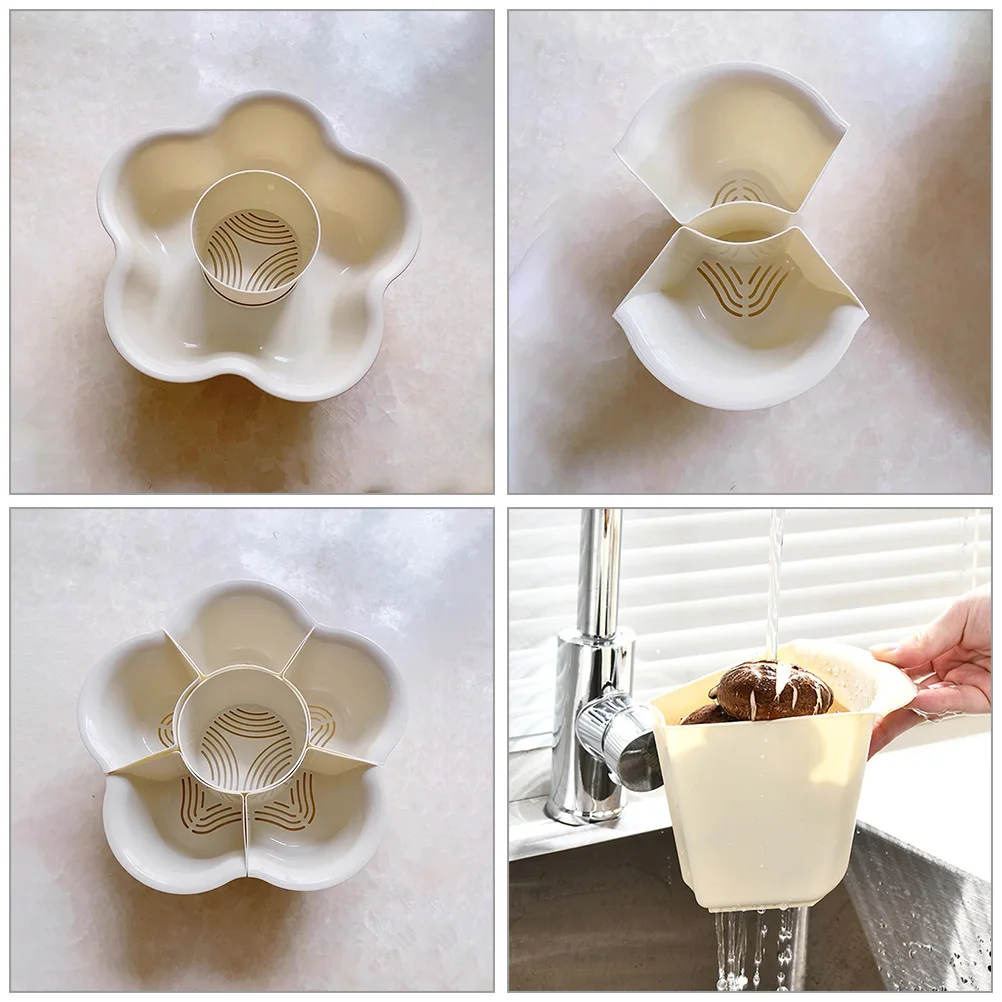 

Divided Hot Pot Plate Reusable Rotating Food Storage Basket Draining Serving Tray Vegetable Platter Kitchen Supplies