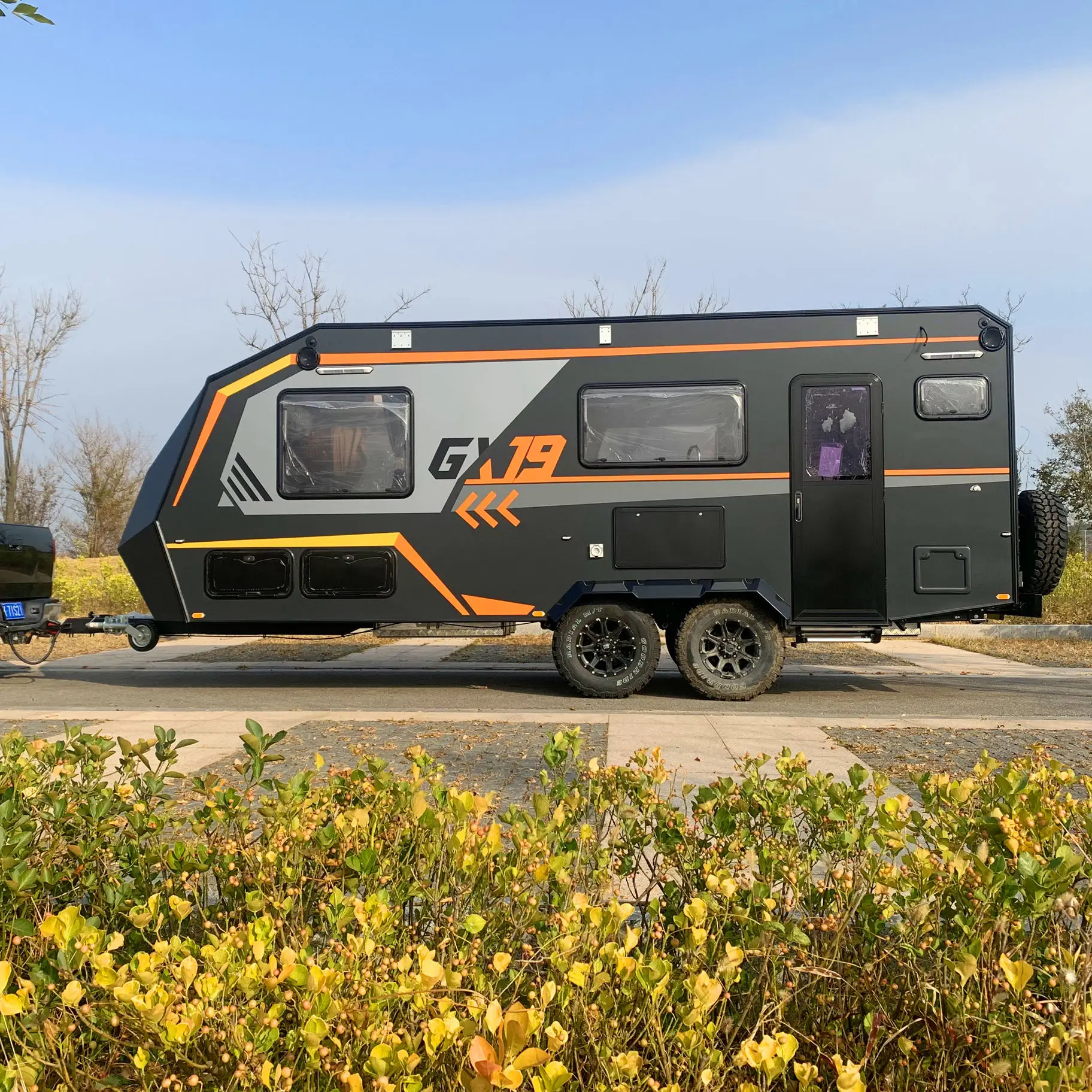 GX19 Off-road 4x4 Camp Camping Trailer Off-road Aluminum Caravan Travel Trailer Camper Van