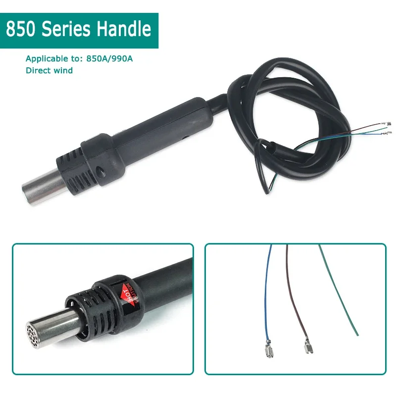 Hot Air Gun Handle QUICK 850A 990A 861DW 858D 2008 857DW+ 706DW+ 850D 850A+ Aire Caliente Pistola Soldering Station Accesorios